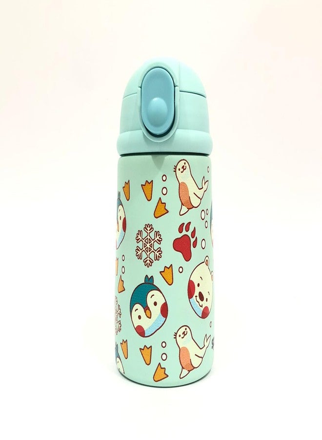 Speedex Insta Insulated Stainless Steel Kids Water Bottle Flask Vacuum-Insulated Hot & Cold Sipper Bottle For Boys & Girls | Leak-Proof, BPA-Free Design, 330 Ml (VISTA-PRINTED-VI3301) - Image 1